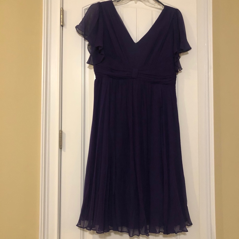 Maggy Boutique Flutter sleeve chiffon dress